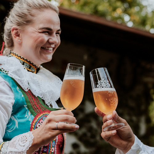Slovácké sklenice na pivo