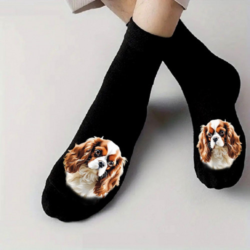 Kavalier King Charles Spaniel Bavlněné Ponožky