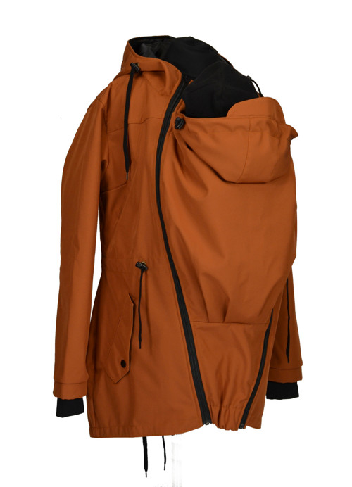 Softshell.nosící parka-karamel — foto 1