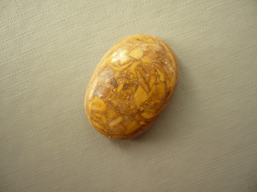 Kabošon - jaspis coquina 24 mm, č.14