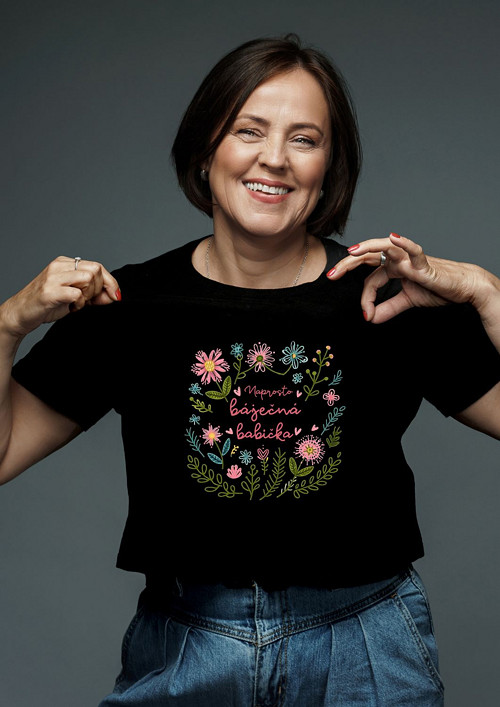 Dámské tričko "Naprosto báječná babička" — foto 1