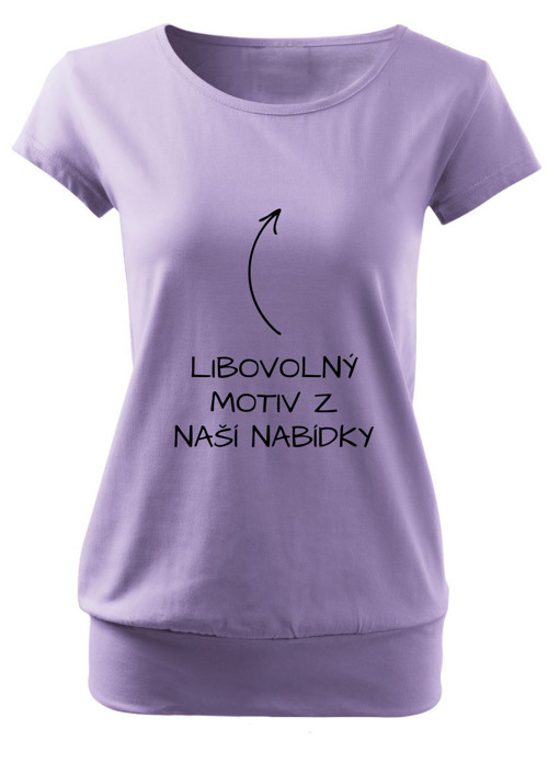 Dámské tričko LEVANDULOVÉ, vel. M "Motiv na výběr"