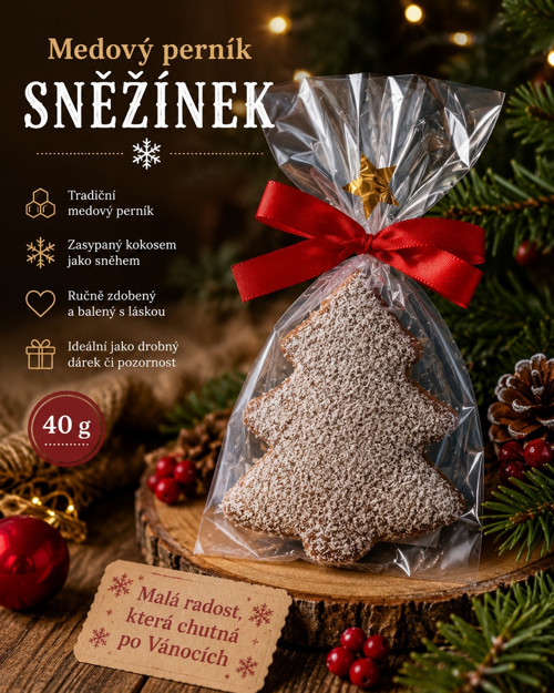 Medový perník SNĚŽÍNEK 40 g