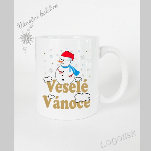 Vánoční hrnek VESELÉ VÁNOCE foto nebo věnování