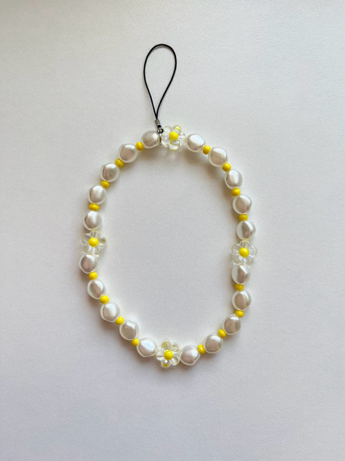 Chunky yellow phone charm