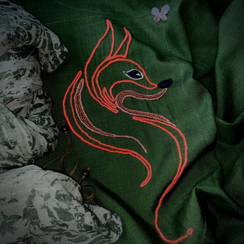 Dlouhé šaty Liška vel. 38-40-42 / M-L-XL