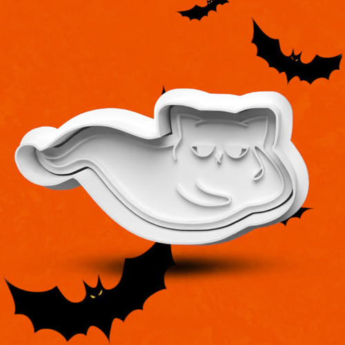 Vykrajovátko Halloween - duch kočka