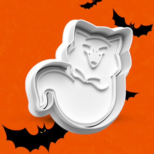 Vykrajovátko Halloween - duch kočka