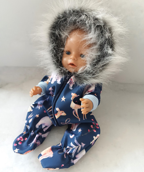 Softshellová kombinéza BabyBorn 43cm - Zimní