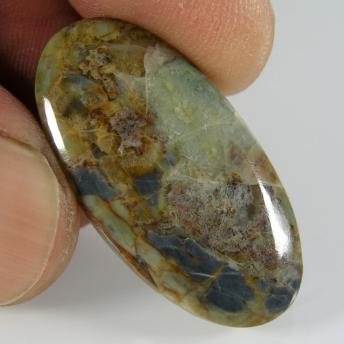 Přírodní jaspis, kabošon, 20,64 ct., 32,5x16,5 mm