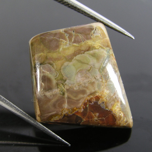 Přírodní jaspis, kabošon, 19,36 ct., 26,6x18,4 mm