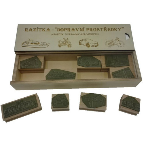 Sada RAZÍTEK - dopravní prostředky