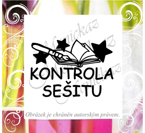 Kontrola sešitu 106 d). Razítko — foto 1