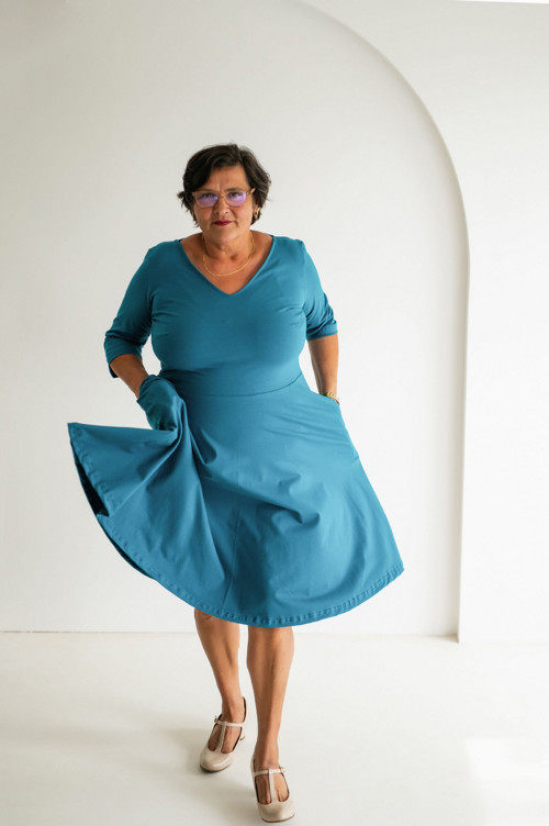 Šaty Brigitte petrolej — foto 1