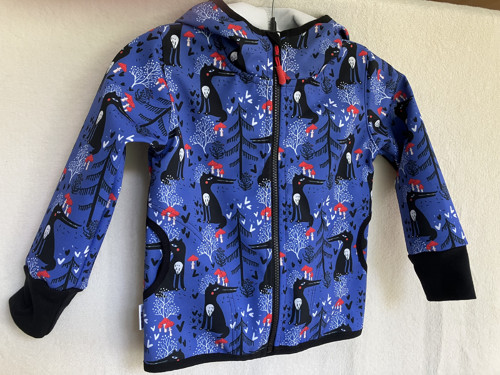 Dětská softshell bunda - V lese vel.92-98 SKLADEM