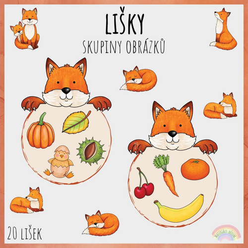 Lišky, skupiny obrázků