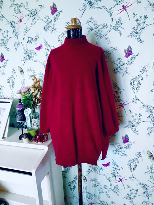 Svetr kašmírový dark red — foto 1