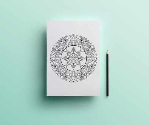 DIGITÁLNÍ PRODUKT - Omalovánka Mandala