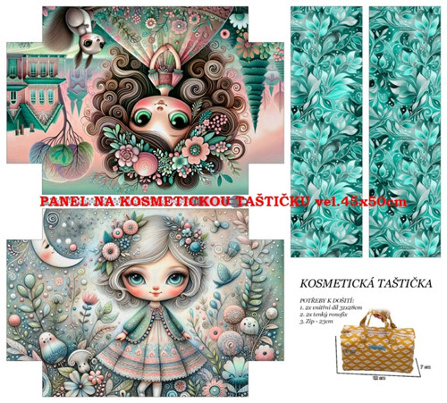 Panel na taštičku bavlna — foto 1