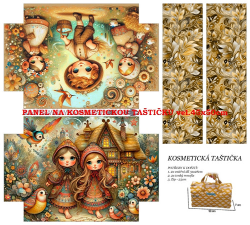 Panel na taštičku bavlna