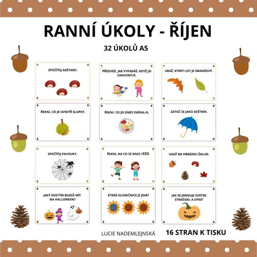 RANNÍ ÚKOLY - ŘÍJEN — foto 1