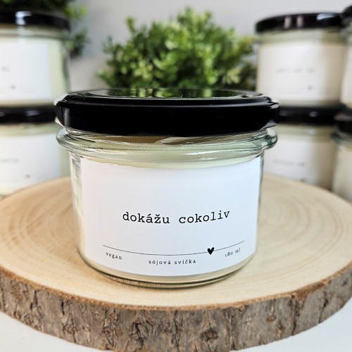 Sójová svíčka - dokážu cokoliv - levandule