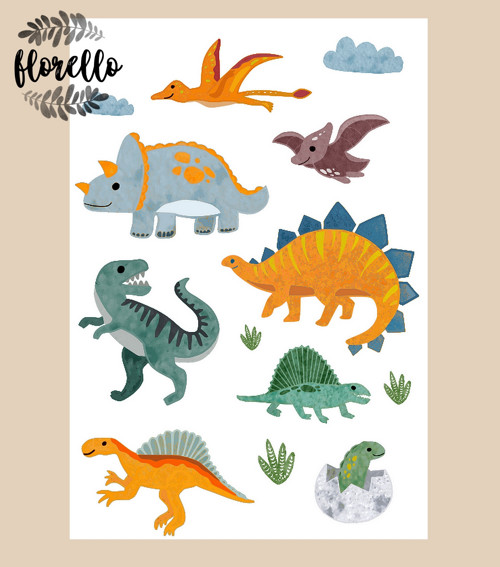 Plakát do dětského pokoje - dinosauři