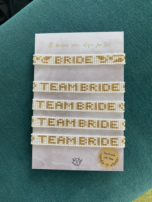 Set náramků na rozlučku se svobodou TEAM BRIDE