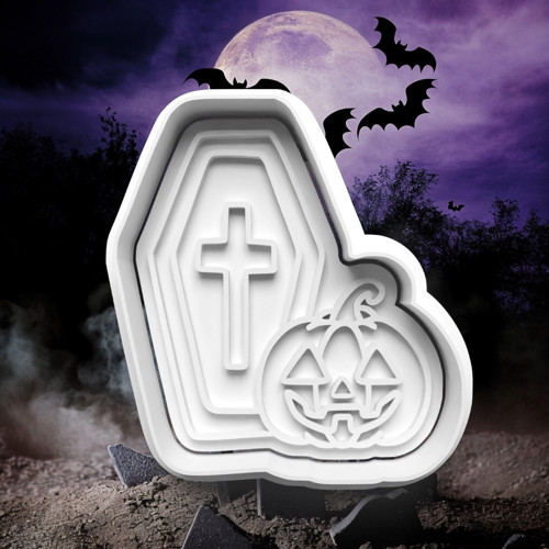 Vykrajovátko Halloween - strašidelný hřbitov