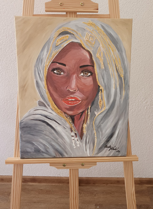 Energetický obraz Muslimská žena