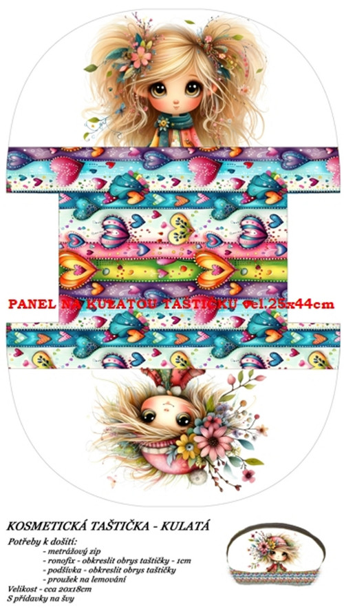 Panel na taštičku bavlna