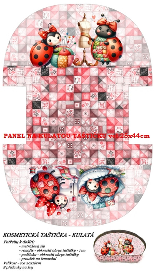 Panel na taštičku bavlna