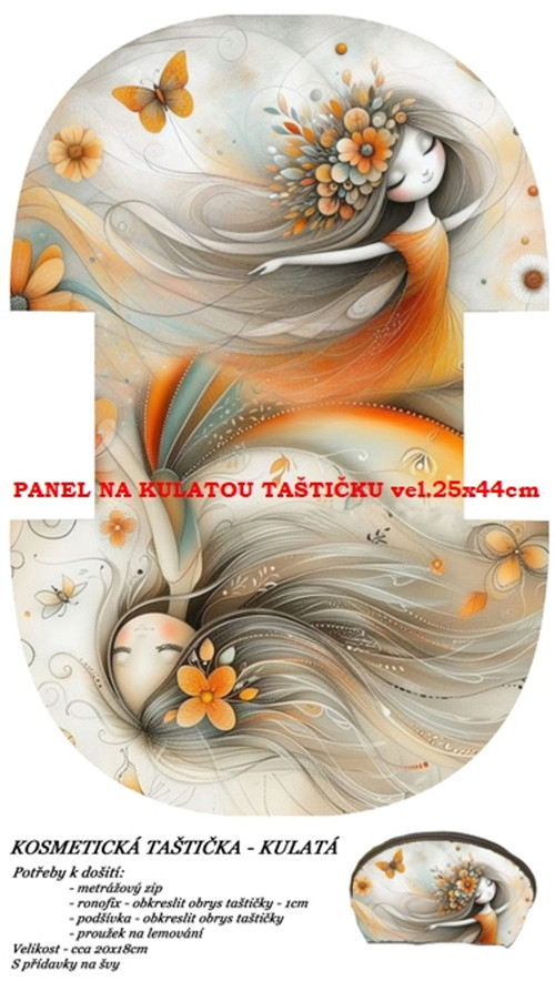 Panel na taštičku bavlna — foto 1