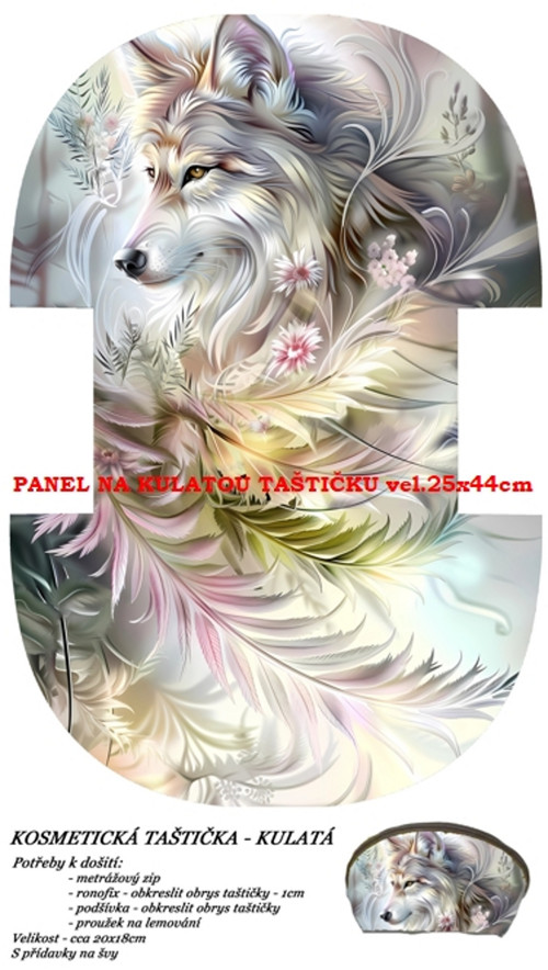 Panel na taštičku bavlna — foto 1