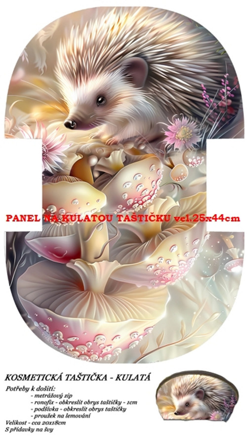 Panel na taštičku bavlna — foto 1