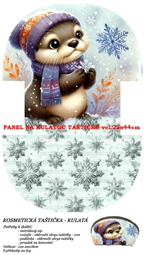 Panel na taštičku bavlna — foto 1