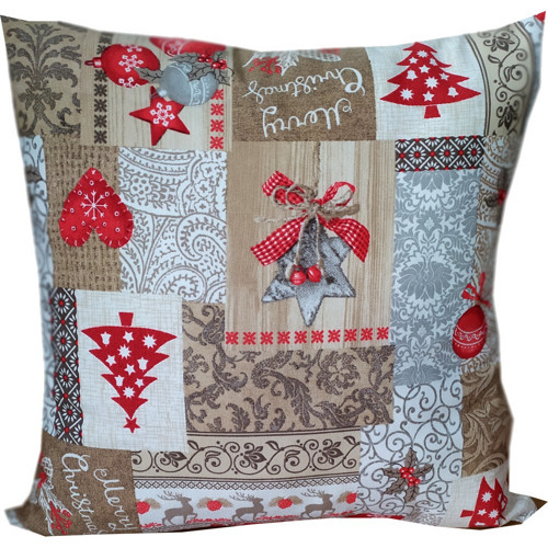 Vánoční povlak, nebo polštářek PATCHWORK