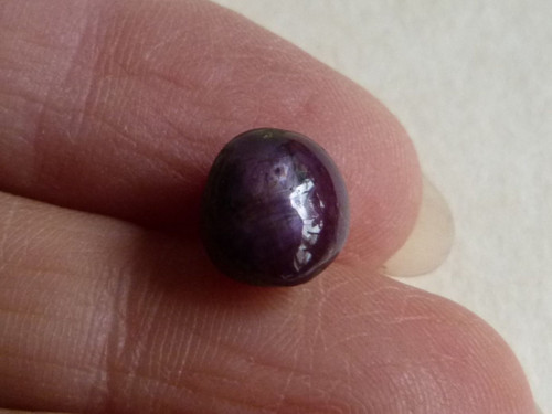 Rubín - kabašon - 0,8 cm (R7) - Extra — foto 1