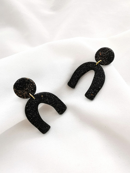 Náušnice Black organic — foto 1