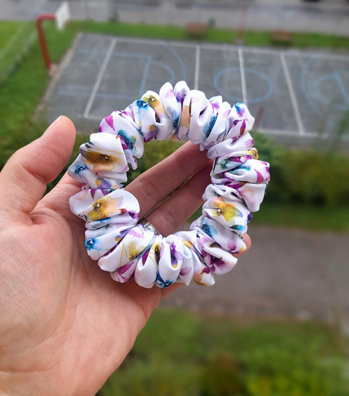 HEDVÁBNÁ Gumička S - FLORAL — foto 1