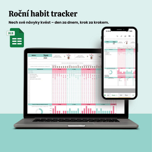 Roční habit tracker (Google tabulky)