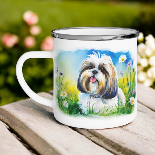 Shih tzu 01 - Plecháček / hrnek