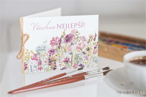 Přání Pastel (text Vše nejlepší!) — foto 1