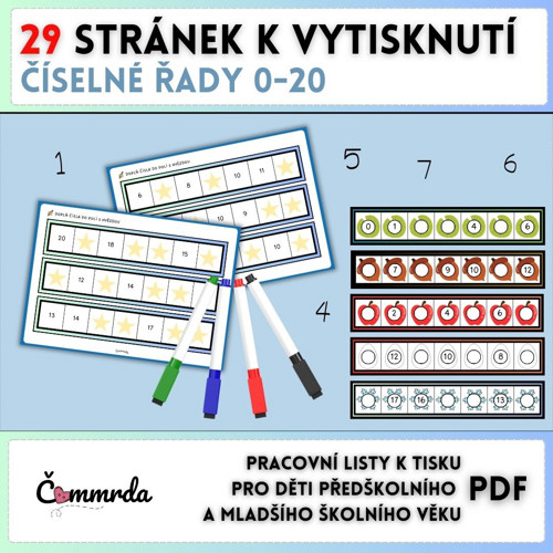 Číselné řady 0-20 (PDF k tisku) — foto 1