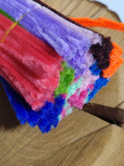 Chlupaté drátky Ø6 mm 30 cm 150 ks mix č.1