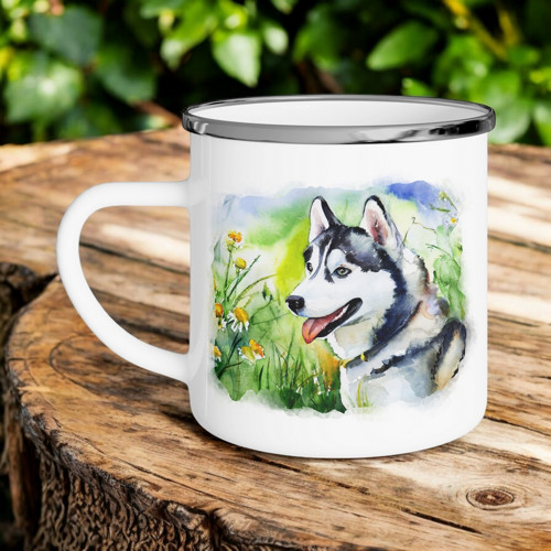 Husky 02 - Plecháček / hrnek