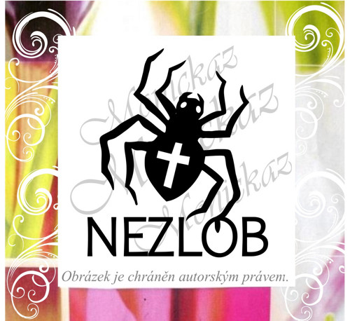 Nezlob pavouk halloween. Razítko. — foto 1