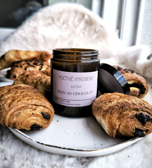 Svíčka- Pain au chocolat