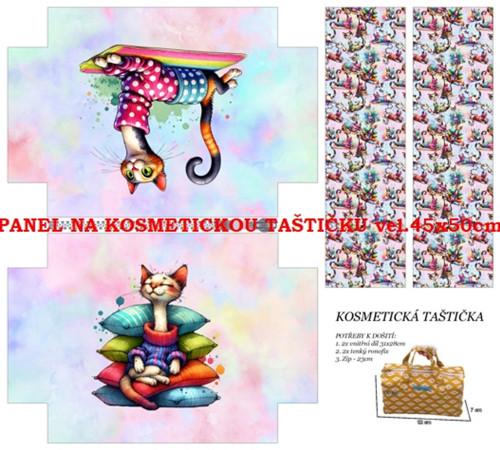 Panel na taštičku bavlna — foto 1
