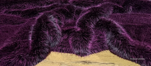 Elegantná umelá kožušina - Magenta PRO - cena za 1